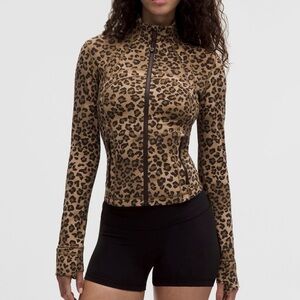 Lululemon Define Cropped Jacket Nulu True Leopard Multi size 6-8-10-12 NWT